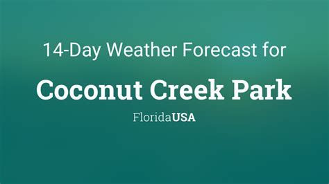 weather forecast for coconut creek fla.